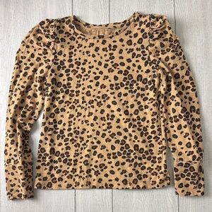 Girls Medium leopard top GAP size 8